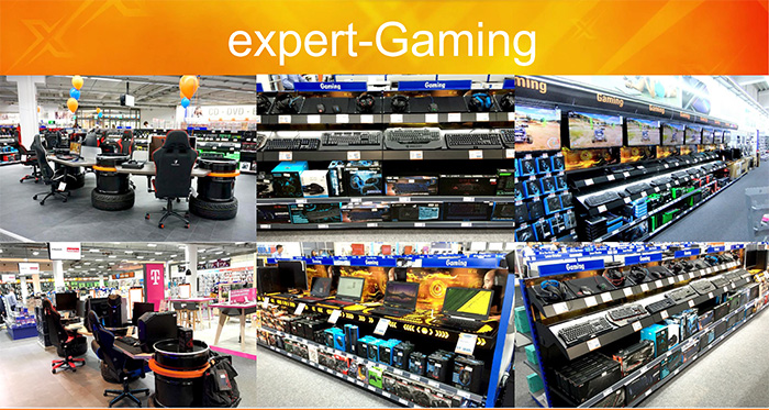 expert-Gaming-Ladenbau Neues Gaming-Konzept der expert erfolgreich umgesetzt