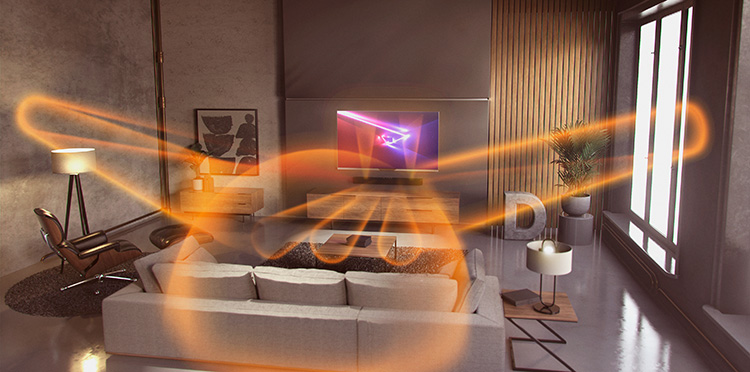 Echter Surround Sound mit der BL Bar 5.0 MultiBeam JBL-Bar-MultiBeam-klangwellen