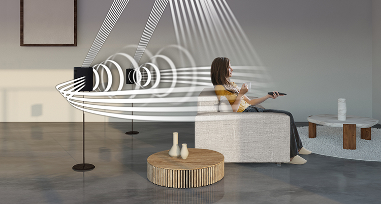 Samsung-Soundbar-HW-Q950A-HW-Q900A-Up-firing-rear-speakers