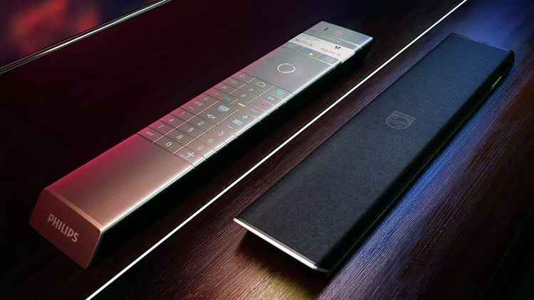 Die luxuriöse Fernbedienung der Philips OLED-Displays philips-oled806_fernbedienung
