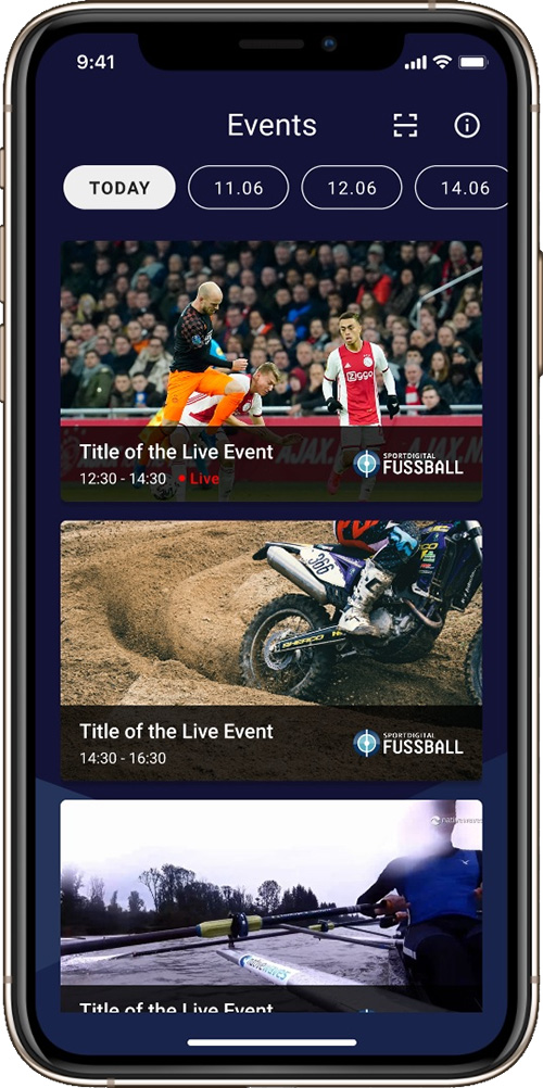 Sportworld Mobile App auf dem Smartphone samsung-sportworld-mobile-app-screen