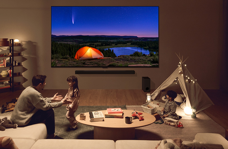 LQ QNED TV LG QNED-Portfolio 2024 mit großen Bilddiagonalen