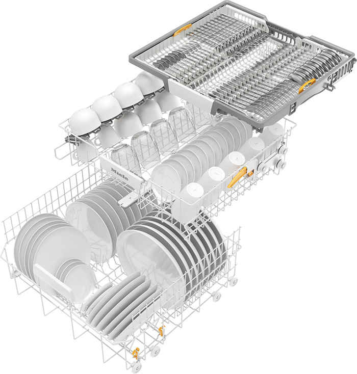 Die patentierten 3D-MultiFlex-Schublade in der Miele G500 Serie miele-g5000-flexschublade