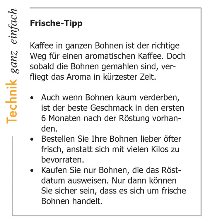 Tipps für Frische Kaffeebohnen