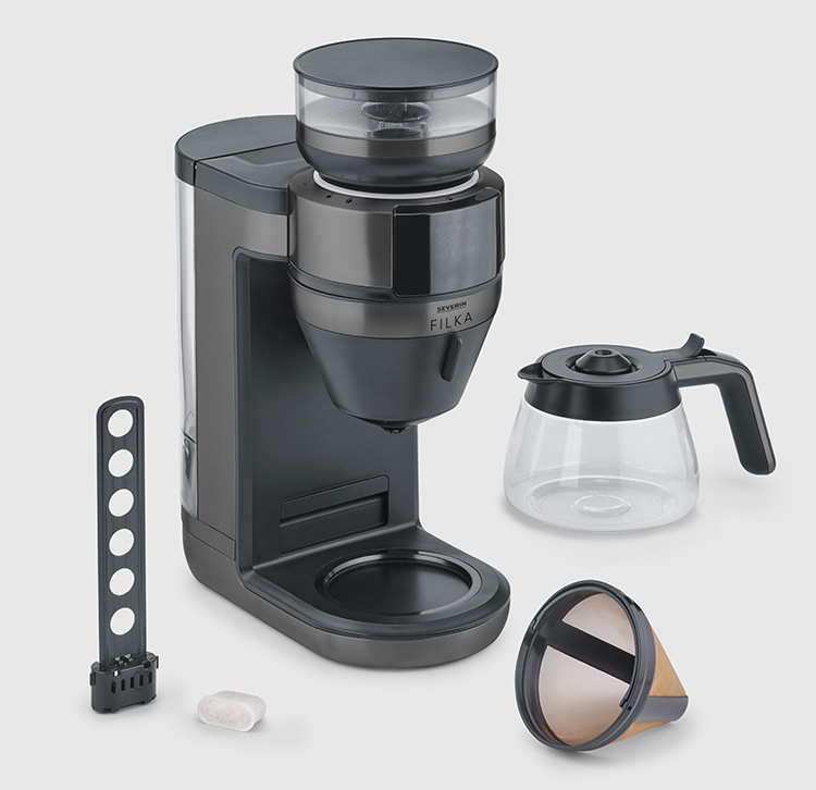 FILKA Limited Edition Dark Inox von Severin severin-filka-kaffeemaschine