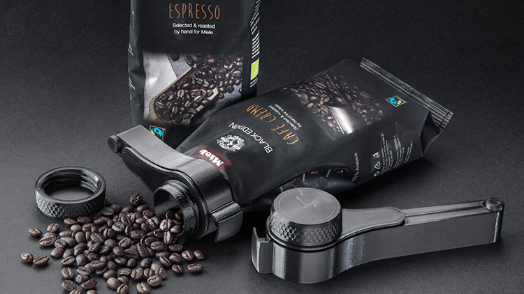 Kaffee-Clip aus dem 3D-Drucker miele-3d-druck-kaffee-clip