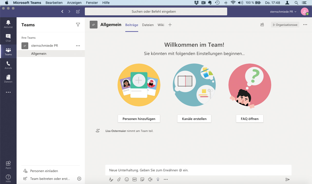 Powell Teams bietet dem Anwender eine einfache, übersichtliche Benutzeroberfläche powell-teams-app-3