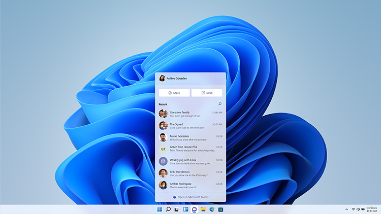Integration von Windows Teams windows-11-teams