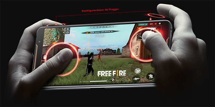 Aktive Air Trigger Technologie im Asus ROG Phone II