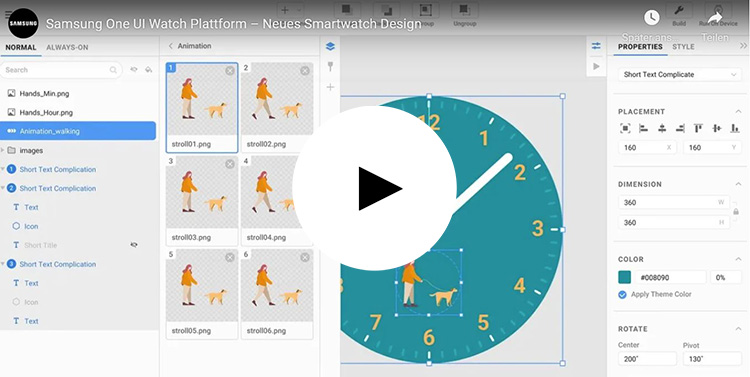 Individuell anpassbare Desingns samsung-one-ui-watch-oberflaeche
