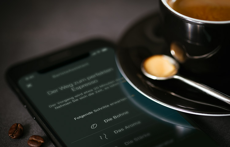 Miele App Anwendungen miele-app-kaffeezubereitung