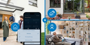 Home+ bietet die zentrale Steuerung von bis zu drei Bosch Smart Home Systemen