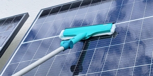 Schonende Reinigung von Solarmodulen