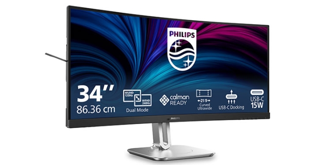 Curved-VA-Display mit 178 Grad Blickwinkel
