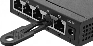 InLines RJ45 Portblocker verschließen Netzwerkanschlüsse